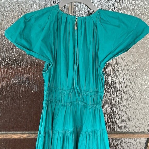 Ulla Johnson Elegant Green Midi Dress size 2 - Picture 9 of 10